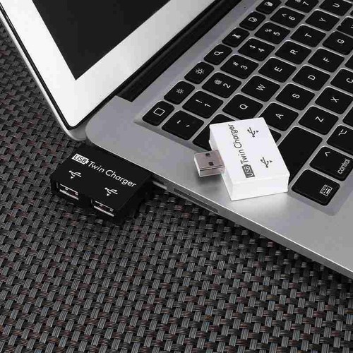 1-to-2 Port USB 2'0 Male USB Dual Splitter Hub Cord Adapter Converter' D8V9 - Picture 16 of 19
