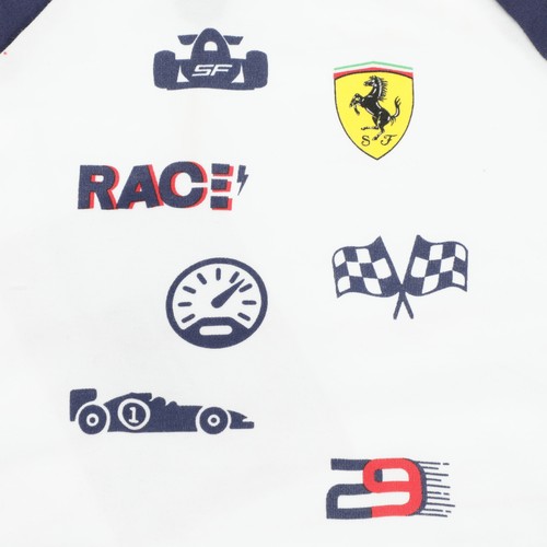 GENUINE Ferrari Infant 12-18M Gift Set (Body+Bib+Cap) White W/Red Bag 270059030 - Picture 3 of 8