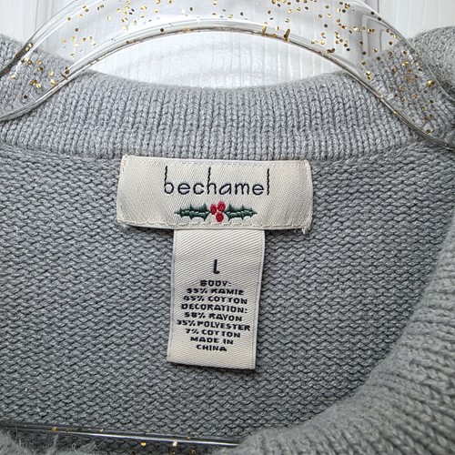 Bechamel Damen grau Weihnachten Schneemann Reißverschluss vorne Urlaub Weste Größe L - Bild 2 von 11