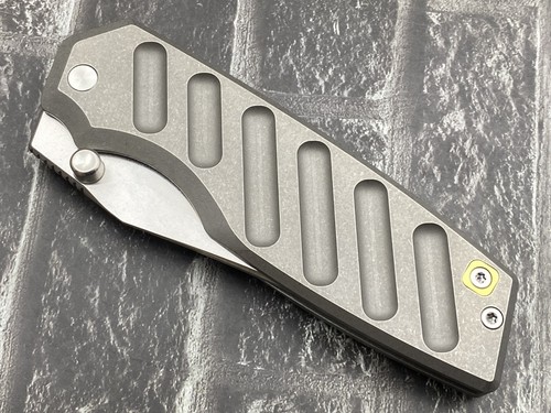 Twosun Folding Knife 14C28N Titanium Handle Outdoor Pocket knife TS553-14C-Gray - Picture 8 of 11