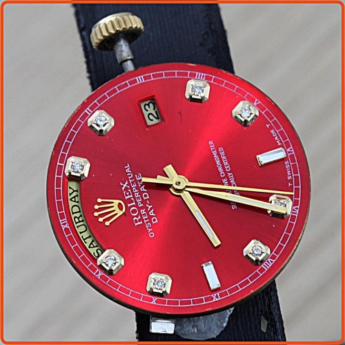SWISS MADE ETA 2836-2 DAY-DATE DOUBLE QUICK SET Automatic 25 Jewels Uhrwerk - Bild 10 von 10