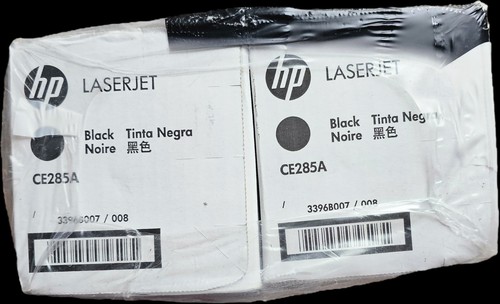 2 Stück Original OEM HP Laserjet 85A Tonerkartusche schwarz Kartonschaden