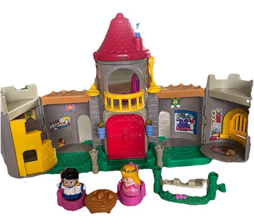 Fisher Price Little People Lil Kingdom Castle 2003 techo rojo - juego funciona LEER - Imagen 10 de 16