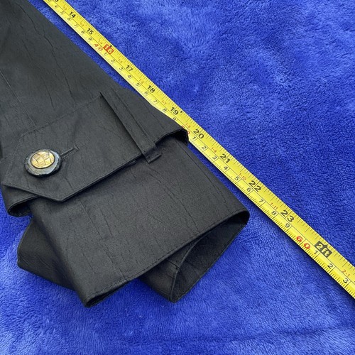 Black Matrix Steampunk Goth Carmen Sandiego Trench Coat Women's Minor Flaws - Picture 16 of 24