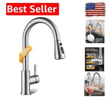 Kitchen Faucet, Pull Down Sprayer, Brushed Nickel