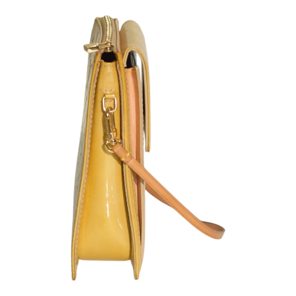 Bolso de Hombro LOUIS VUITTON Monograma Vernis Lema Accesorio Amarillo Foto 3 de 4