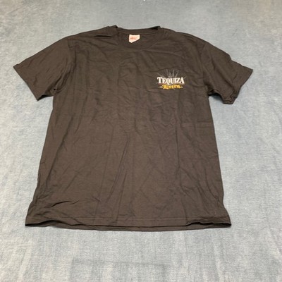 Vintage Stedman By Hanes Tequiza Extra T Shirt Men Large Black Everyday Wear Tee