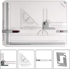 A3 Drawing Board, Lightweight Multi-Funtion Drafting Table with Adjustable Measu