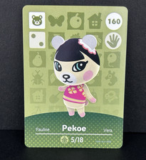  160 Pekoe Animal Crossing Amiibo Card Series 2 - Authentic Nintendo ACNH