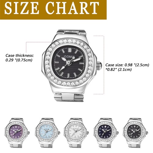Ring Rady Ring Watch Ring Clock Analog Cute Stylish Waterproof Free Size Ra 722 - Picture 3 of 9