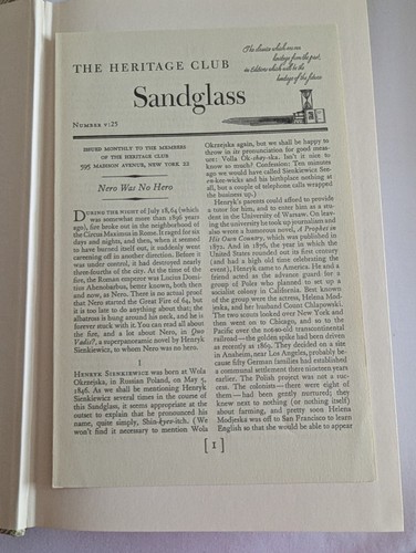 Quo Vadis? Heritage Press Henryk Sienkiewicz 1960 HC Slipcase - Picture 5 of 6