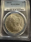 1884-O Morgan Silver Dollar $1 - PCGS MS64