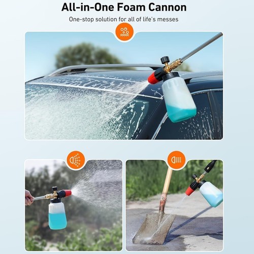 1000ML 1/4" Quick-Release Foam Cannon – Compatible with Most Pressure Washers US - Picture 4 of 23