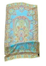 CODELLO blue/green Paisley Pattern All Silk R...