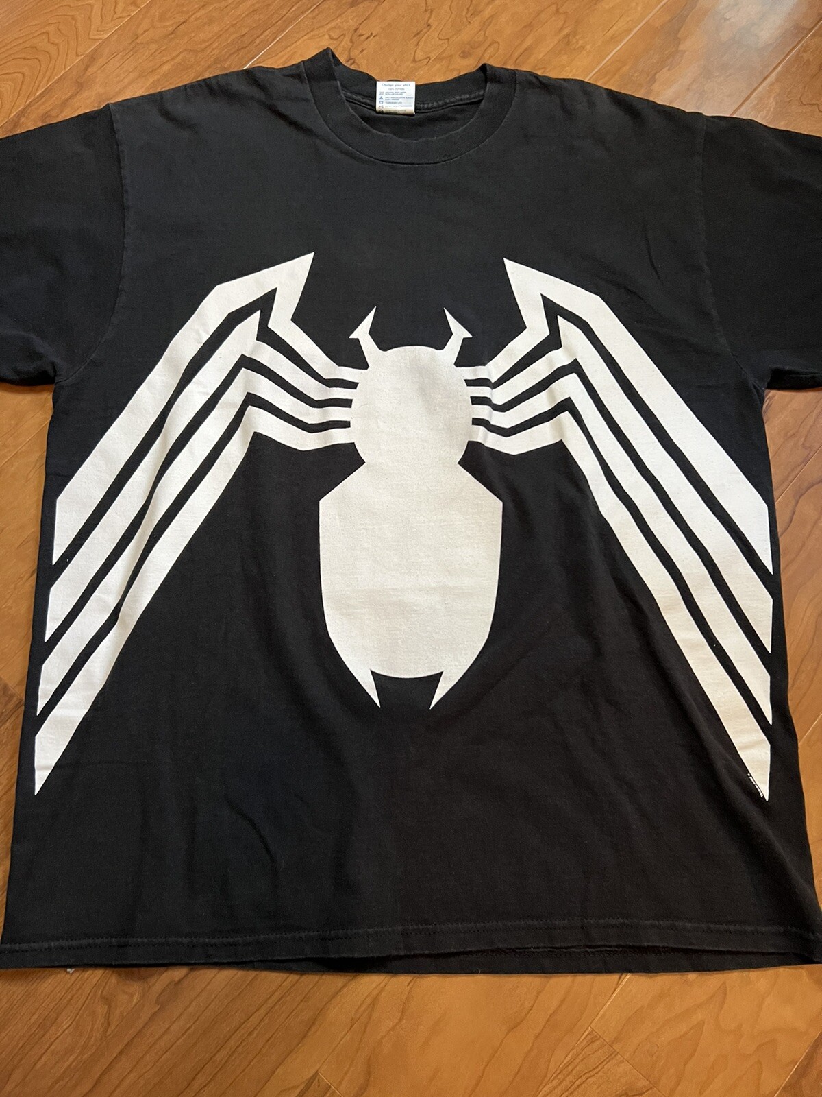 VINTAGE 2000 Marvel Venom Promo Black T-shirt Sz XL