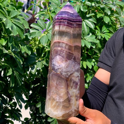 5.18LB Natural colour Fluorite Crystal obelisk crystal wand healing stan - 第 6/13 張圖片