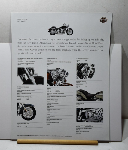 2005 Harley Davidson sales brochure FLSTF Fat Boy H1 - Picture 2 of 2