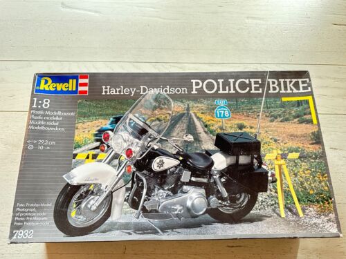 Motocicleta Revell 1/8 Harley Davidson Police - kit de kit vintage - Imagen 1 de 11