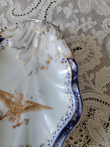 1930's Vintage Porcelain Patriotic America Eagle Trinket Candy Dish Read - Picture 8 of 15