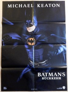 Michael Keaton Batman Returns Original Vintage 1 Sheet Movie Poster 1992 Teaser Ebay