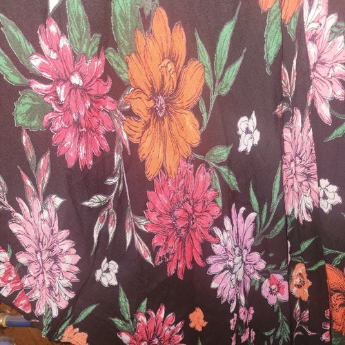 LIFE Love is For Eternity Black Red Floral Cover Up Kimono Top L Oversize NWT - Picture 5 of 5