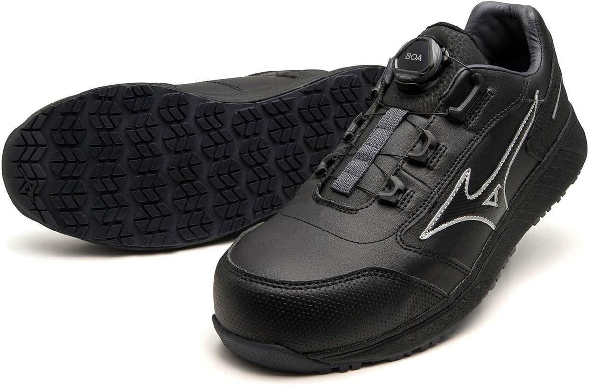 MIZUNO WORKING Safety Shoes ALMIGHTY SU51L BOA F1GA2317 Black US8