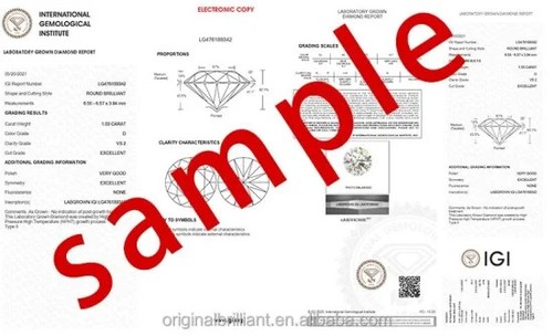 IGI-zertifizierter im Labor gezüchteter Diamant Ehering Ovalschliff 2,00 ct 14 K Weißgold - Bild 11 von 13