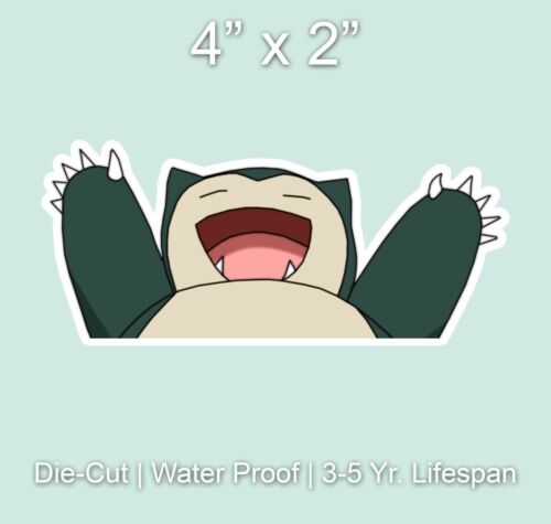 Snorlax Pokemon Cutie Pikachu Peeking Anime Car Bumper Vinyl Sticker Car Decal | eBay Snorlax Pokemon Cutie Pikachu Peeking Anime Car Bumper Vinyl Sticker Car Decal | eBay