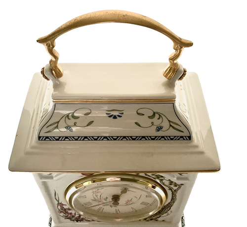 Franklin Mint Fine Porcelain Birds and Flowers of the Orient Clock Working Order - Bild 17 von 19