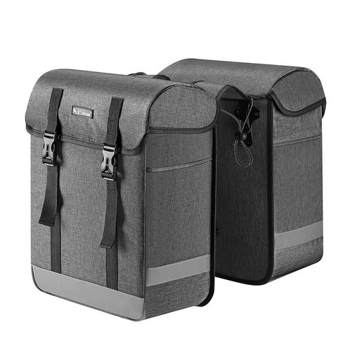 Doppel Fahrradtasche Gepäckträgertasche Wasserdicht Fahrrad Satteltasche 33L - Bild 9 von 17