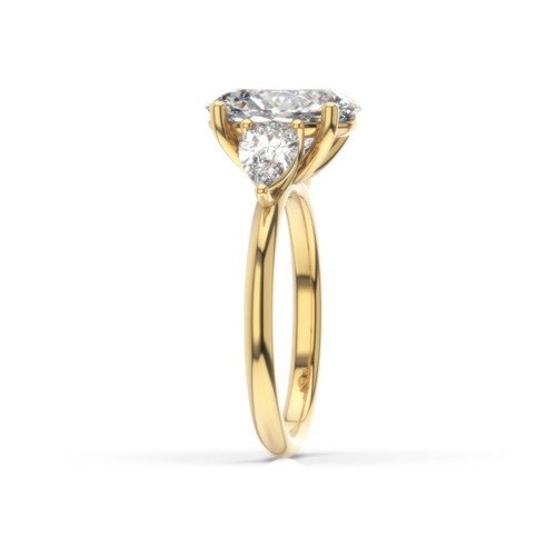 IGI zertifizierter Diamant Verlobungsring VVS2 F oval 1,90 Karat Laborgefertigt Spezial - Bild 9 von 12