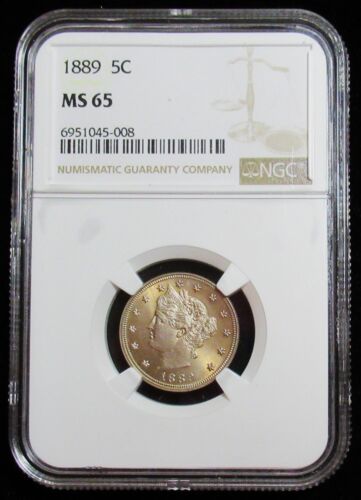 1889 Liberty Nickel NGC MS-65. Beautiful Toning - Picture 3 of 4