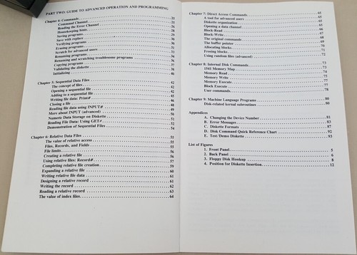 Commodore 1541C Disk Drive User's Guide ©1986 CBM - Manual Book 1541 64 64C 128 - Picture 8 of 8