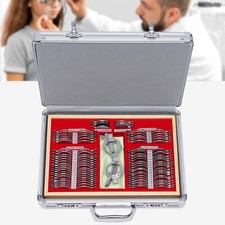 104 Piece Metal Rimmed Optical Trial Lens Set with Padded Storage Carrying Case