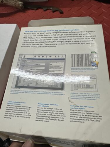 FileMaker Pro 7 Upgrade For Macintosh Mac Data Management Software used - Picture 3 of 6