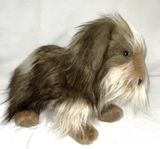 Folkmanis Shaggy Dog Hand Puppet Plush #3104 Moving Mouth 17"