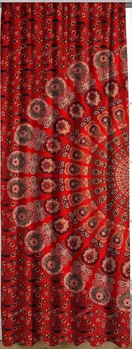 Handmade Mandala Puerta Cortinas Decoración Boho Cenefas Paneles 100% Algodón - Imagen 4 de 7