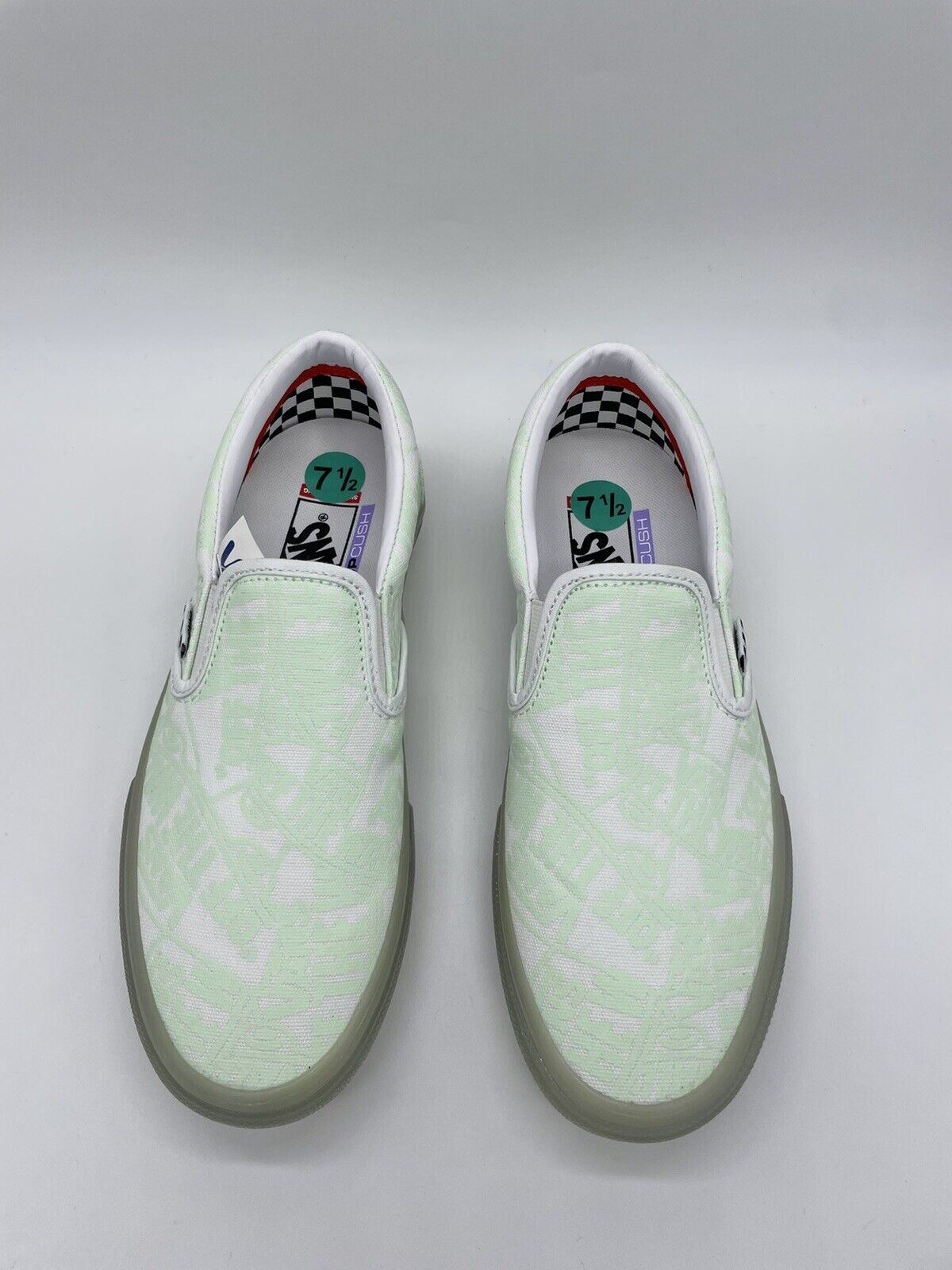 Vans x Zumiez Skate Slip on Glow In The Dark Low Skate Style Shoes Men's Sz 7.5 Sprzedaż krajowa