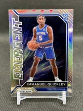 Immanuel Quickley 2020-21 Prizm Silver Holo Prizm Rookie Rc Knicks