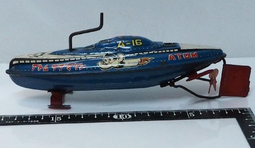 Bandai Tin Toy Astro Boy Submarine A-16 Friction Vintage Retro Toy - Picture 2 of 10