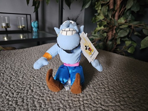 Disney Store Exclusive 8" GENIE Plush Mini Bean Bag Beanie from ALADDIN W Tags - Picture 2 of 9