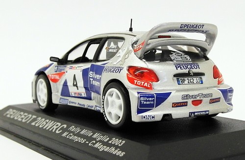Altaya 1/43 Scale AL31319C - Peugeot 206 WRC - Mille Miglia Rally 2003 - Imagen 2 de 4