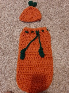 pumpkin baby swaddle