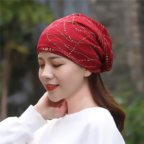 Hat Beanies Women Head Scarf Chemo Wraps Caps Headwear Scarves Turban AU - Picture 8 of 18