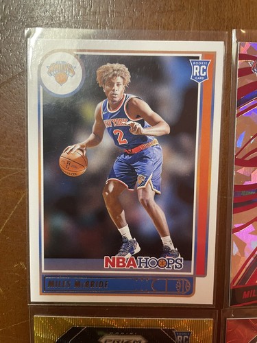 Miles McBride Rookie Card Lot RC. Choice Red Prizm Auto. Red Gold Wave Prizm - Picture 4 of 9