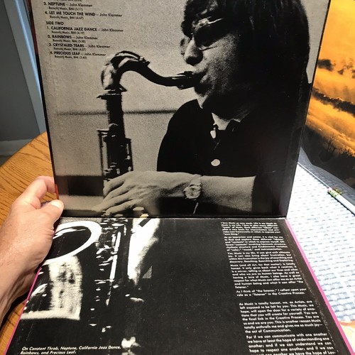 JAZZ 33 RPM GATE FOLD LP RECORD BY JOHN KLEMMER-CONSTANT THROB - Picture 3 of 5