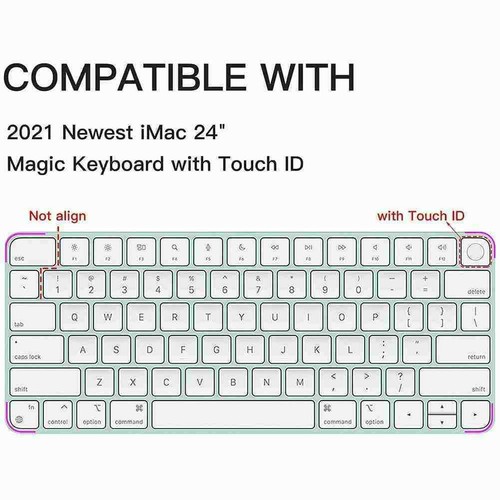 Przezroczysta osłona klawiatury TPU Protector do klawiatury iMac 24 Nowa Magic η∫ V8Z5 - Zdjęcie 5 z 12