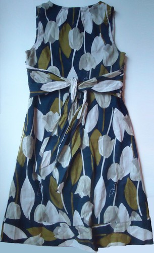 NWT Tory Burch Tulip Print Cotton Dress Size 4 - Picture 9 of 12