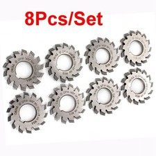 14.5° Involute Gear Cutter DP8 DP10 DP16 DP20 DP22 PA14-1/2 HSS 8H 8 Pcs/Set 