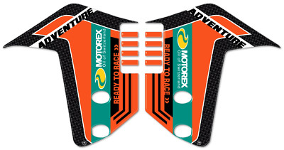 labelbike - Adesivo 3D Moto Parafango Protezione e Decorazione in Resina compatibile con KTM 1050-1090-1190 Adventure Model S e T
